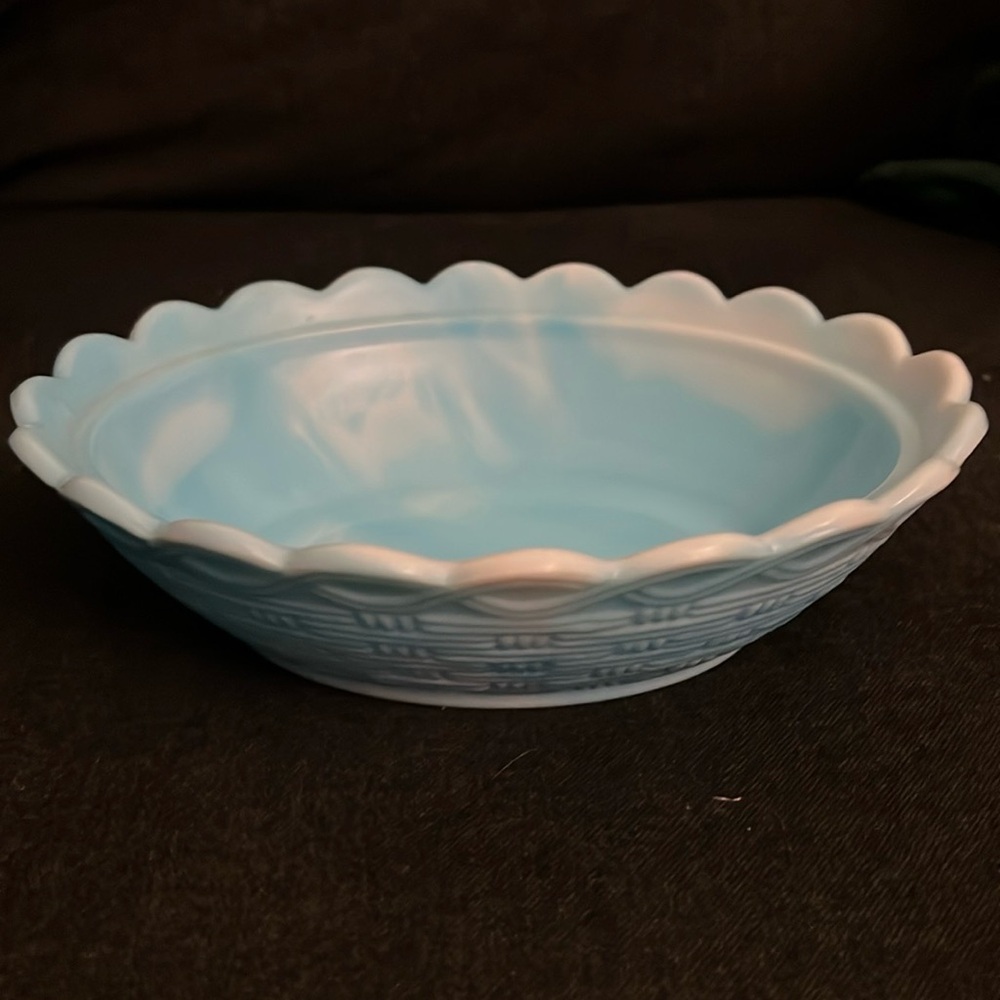 Fenton glass bowl